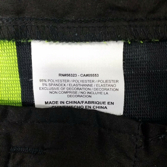 Nike Dri Fit Black Neon Green Plaid Slim Fit Golf Shorts Mens 36 NWOT - Picture 9 of 12